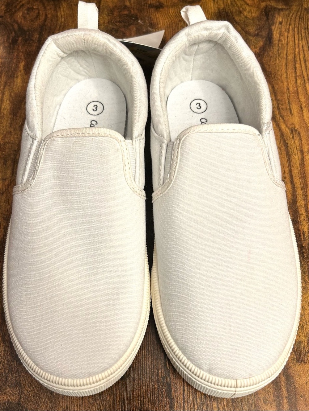 Kids' Hollis Slip-on Sneakers - Cat & Jack™ White Size 3 FLAWED